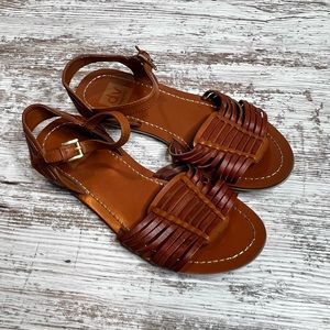 Dolce Vita Leather Woven Sandals